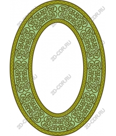 Exquisite oval frame