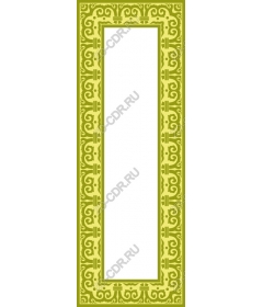  Elegant green decorative frame