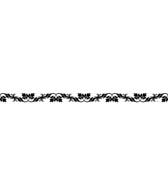  Black floral border