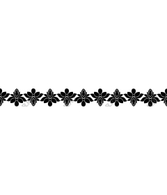 Elegant floral border
