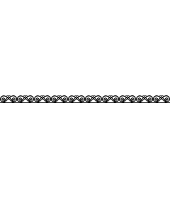  Black and white decorative spiral border