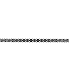  Elegant flower border - a classic black and white