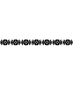  Elegant floral border