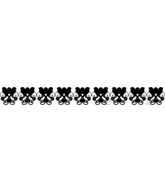  Fanciful black floral