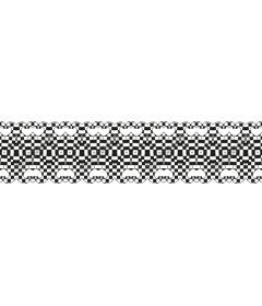 The pattern "Checkered hearts"