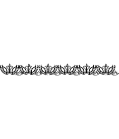  Elegant floral border