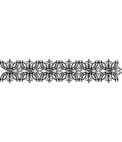 Elegant floral border