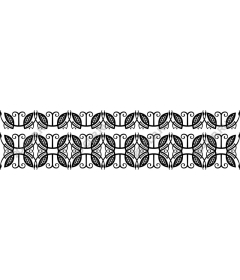  Elegant floral border