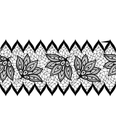 Intricate floral lace pattern