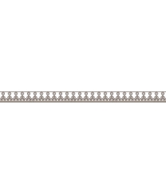 An elegant, intricate edging