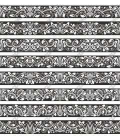 Exquisite floral border