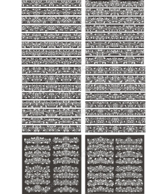 Набор декоративных бордюров