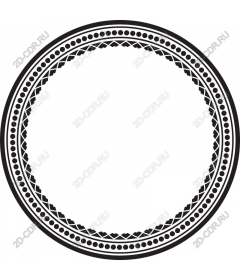  Black round frame