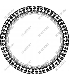  Elegant decorative round frame