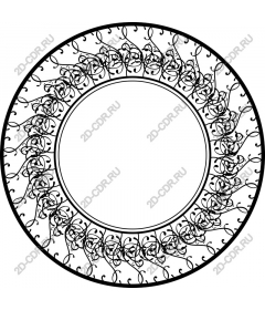  Elegant round frame