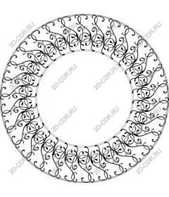  Elegant black and white wreath
