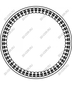  Decorative round frame