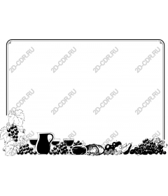 Culinary vintage frame