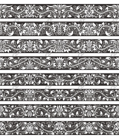 Vintage floral elegant pattern