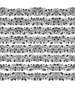 Decorative floral pattern