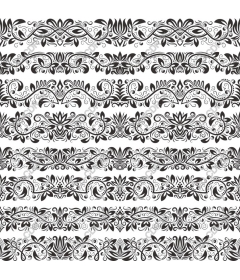 Elegant floral border