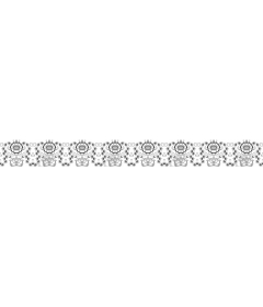  Elegant black-and-white floral lace