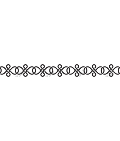  Elegant black and white ribbon edging