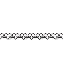  Elegant image of a chain in the shape of a heart
