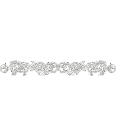  Elegant floral border