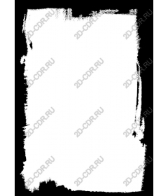  Frame with distressed brush