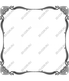 Vintage decorative frame