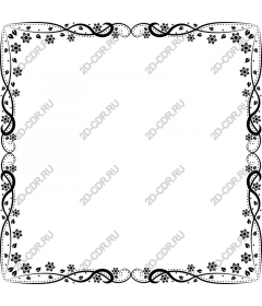  Elegant floral frame