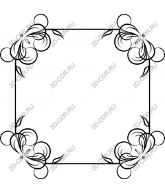  Elegant floral border