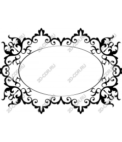  Elegant, decorative black frame