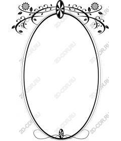  Elegant floral frame