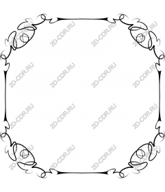  Elegant frame with intricate swirls