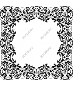  Elegant floral frame
