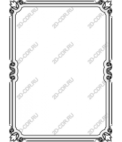 Vintage floral frame