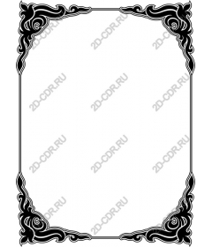  Elegant black and white decorative frame