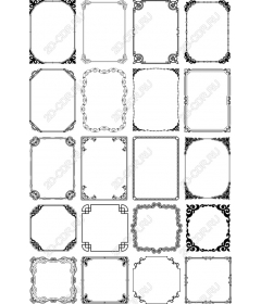 Коллекция элегантных рамок-клипартов - 24 уникальных