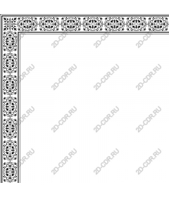 Intricate floral border