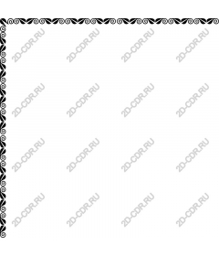  Elegant corner frame with foliage