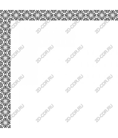 Intricate floral border