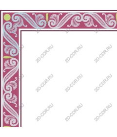 Exquisite floral decorative frame