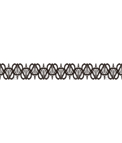 Decorative floral border