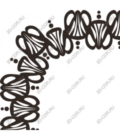  Elegant floral border