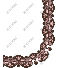 Floral ornament-border