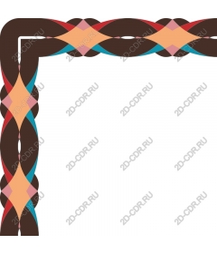 Decorative twisted frame
