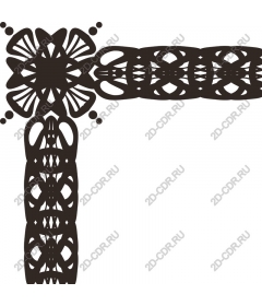  Elegant decorative corner frame