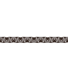 The intricate lace pattern
